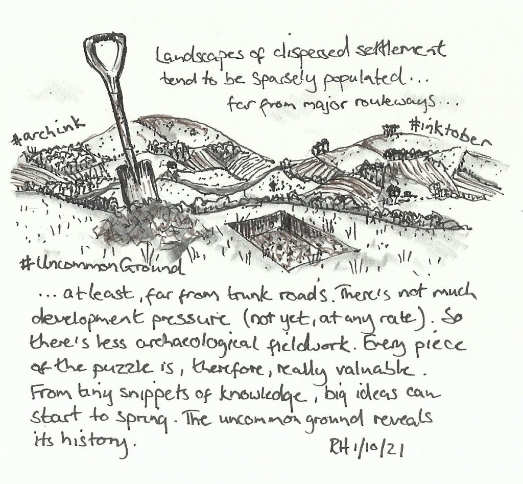 sketch of rural landscape